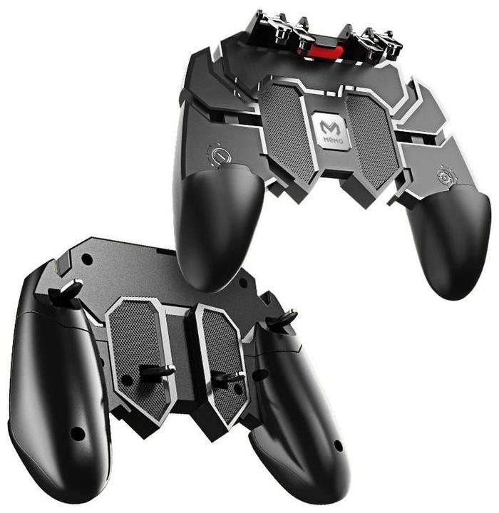 

TSV PUBG Trigger Controller Mobile Gamepad-6 Finger Game Assistant with 4 Highly Sensitive Triggers Left and right tilt Probe