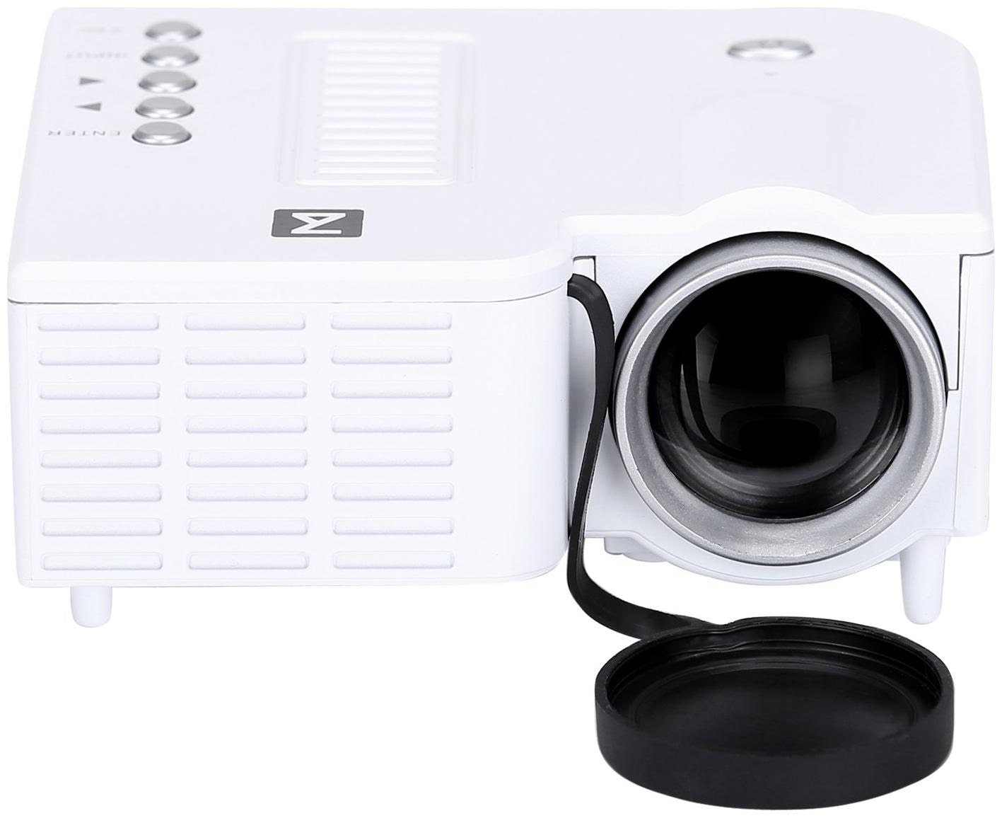 

Zakk Mini UC-28 Portable Projector With USB And Inbuilt Speakers White