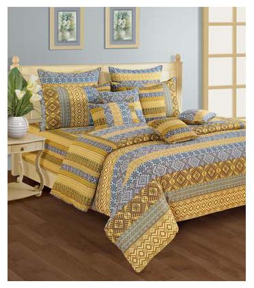 

Swayam Cotton Solid Single Size Bedsheet 144 TC ( 1 Bedsheet With 1 Pillow Covers Blue )