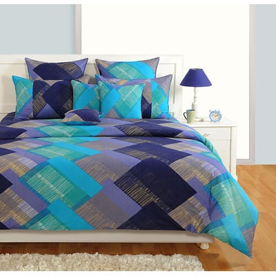 

Swayam Cotton Striped Double Size Bedsheet 150 TC ( 1 Bedsheet With 2 Pillow Covers Purple )