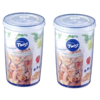 

Lock Lock Twist Container 1900 ml (Set of 2)