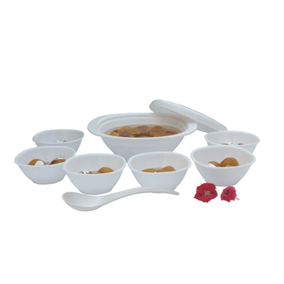 

Incrizma 9 pc Pudding Set - White