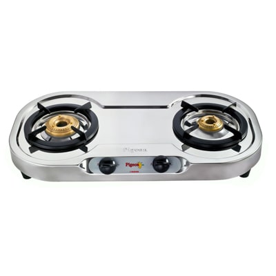 

Pigeon Elegance 2 Burner Automatic Regular Black Gas Stove