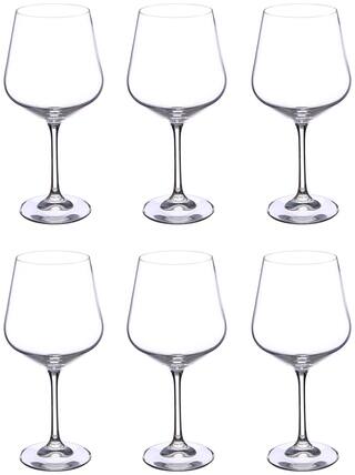 Buy Bohemia Crystal Wine Glass Set Non Lead Crystal Sandra Wine Glass 570 Ml Set Of 6 Pcs Online At Low Prices In India Paytmmall Com