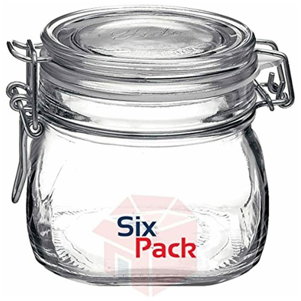 

1 Historyback Return False Caseof6FidoLatchLid500ml(16Oz)SquareCanningCosmeti