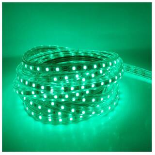 10 Meter Green  Colour LED Strip AC 220V Flexible Light RGB Dimmable SMD Waterproof Power Plug , Outdoor Garden Lighting