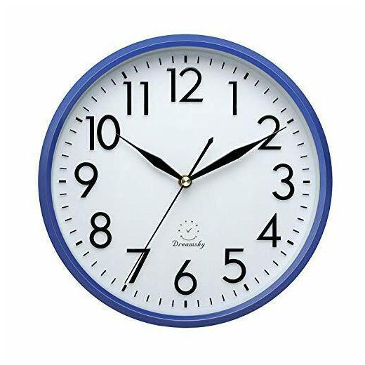 

10 Non Ticking Wall Clock Decorative Indoor Kitchen Round Clock Numbers Display