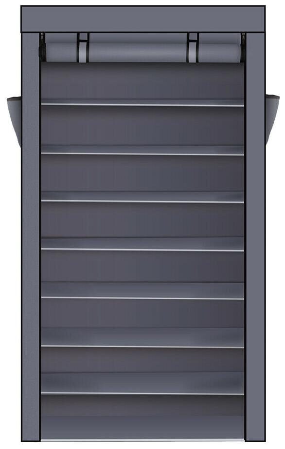 Buy 10 Tiers Shoe Rack with Dustproof Cover Closet Storage