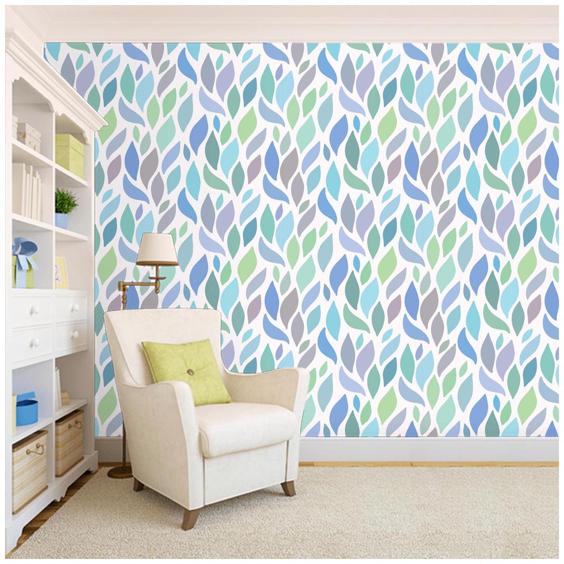 

100yellow Leafs Peel and Stick Wallpaper for Bedroom (PVC Vinyl Multi 26 7 Sqft)