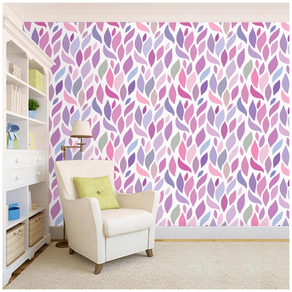 

100yellow Pink Pattern Peel Stick Waterproof Wallpaper For Home- 26 7 Sqft