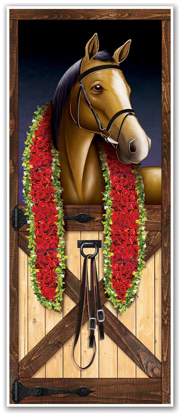 

(12) Horse Racing Door Cover indoor outdoor use