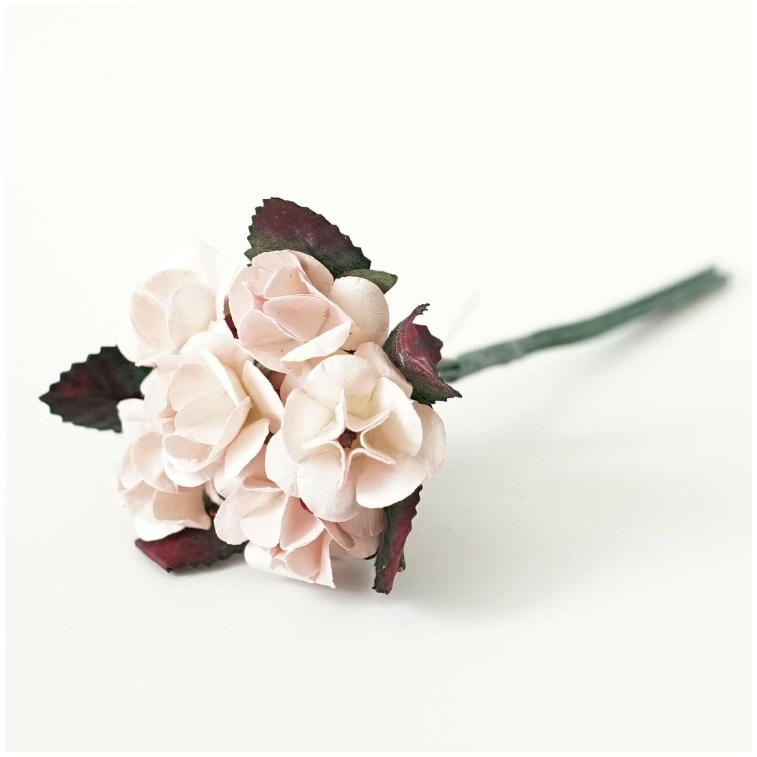

12 Paper Freesia Flowers Bouquet Green Red Ivory Lavender Orange Peach Pink