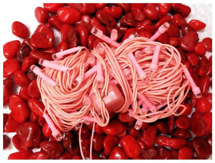 

12M 54 LED Colour Pink waterproof PVC wire Diwali blister lights wholesale fairy lights decorative starry string lights