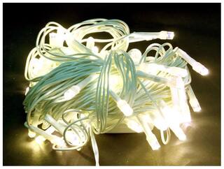 12M 54 LED Colour White outdoor connectable white led table fairy light micro led string light