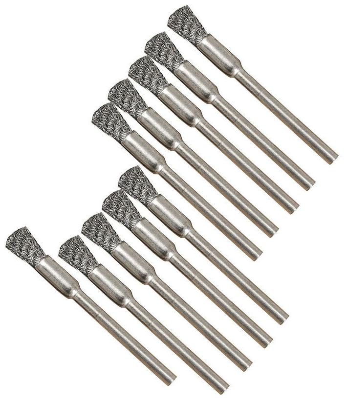 

15pcs Steel Pencil Wire Wheel Cup Brushes Accessories for Polished Rotary-USA