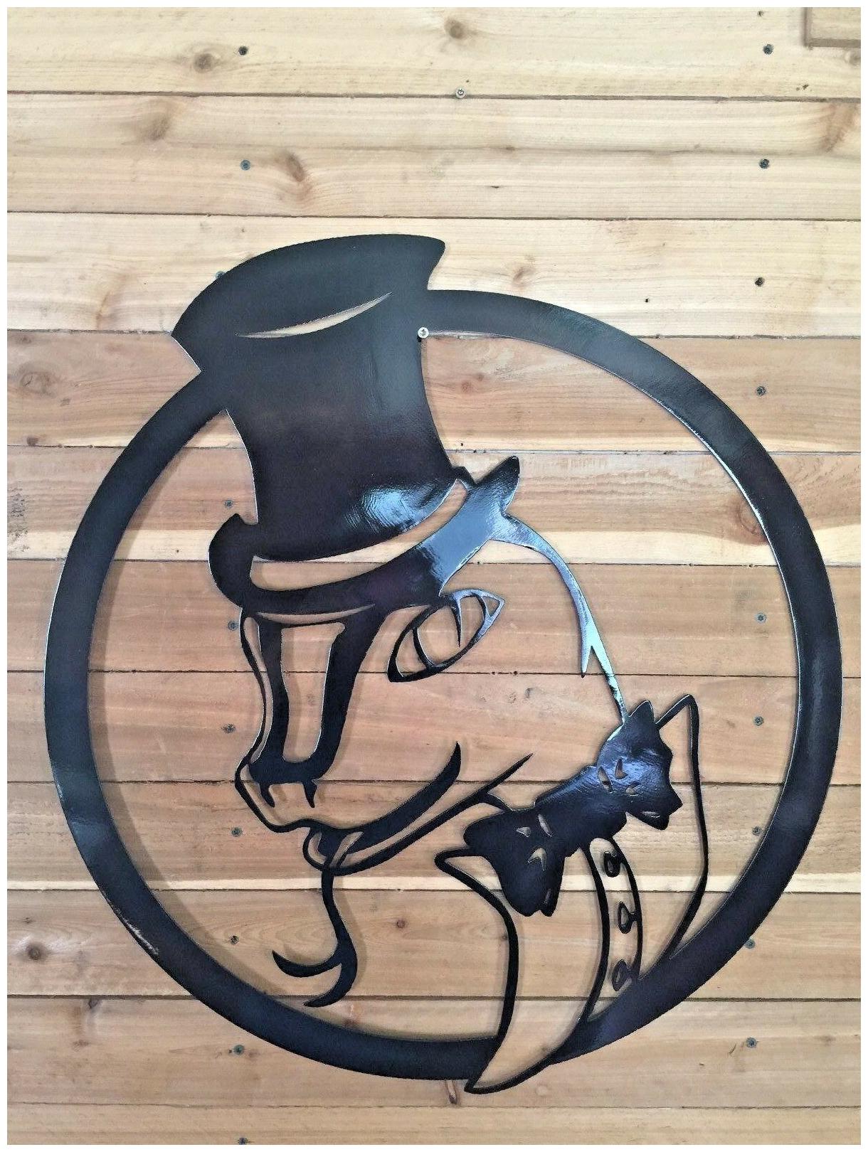 

18 Custom snake with top hat sign decor Hand Made in Waco Texas wall art