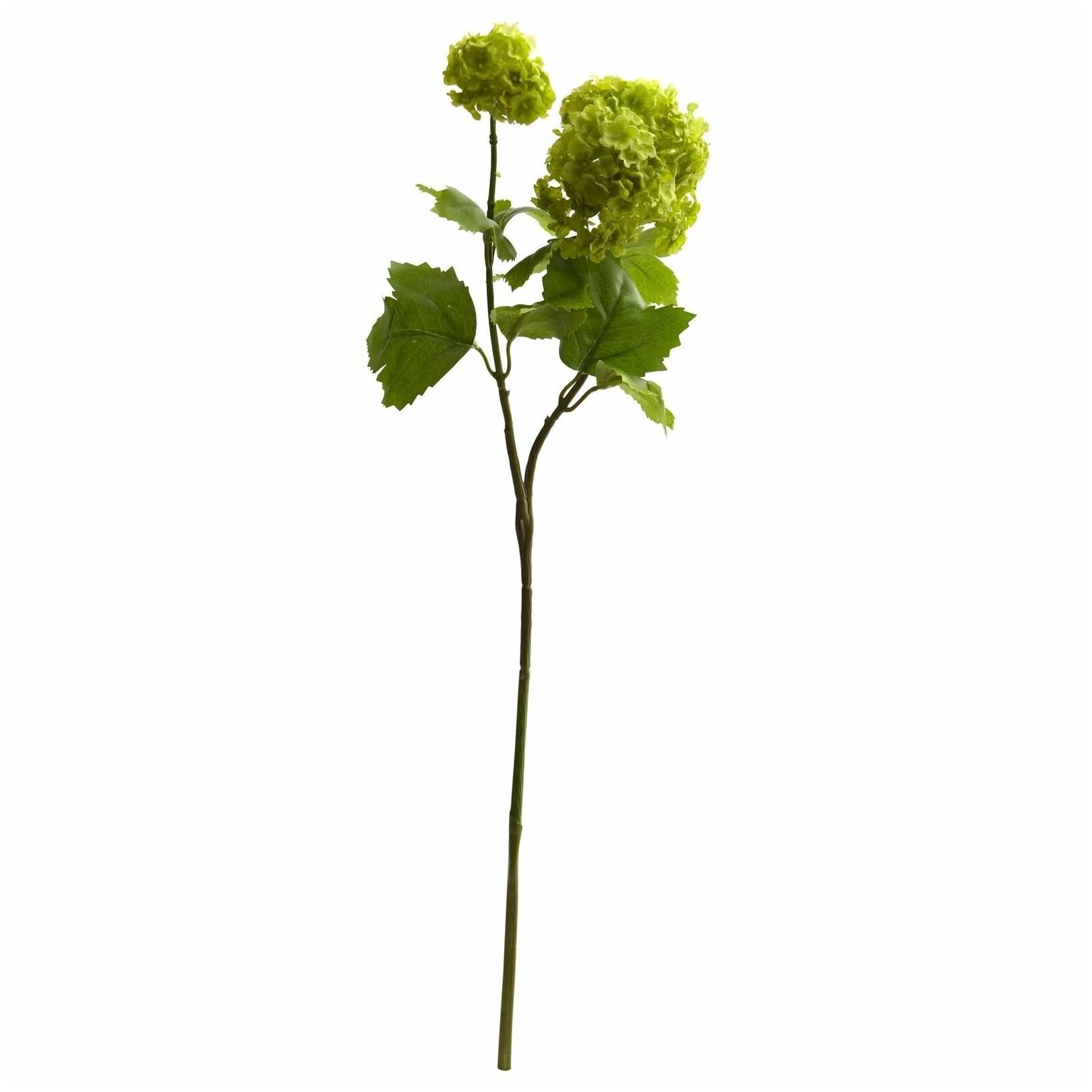 

18 Snowball Hydrangea Artificial Flower (Set of 6) - h18 h18 in w4 in