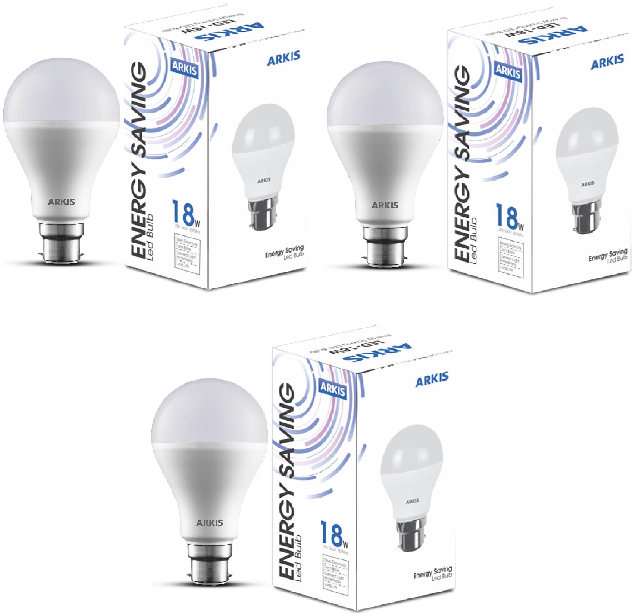 

18 WATT ARKIS LED BULB (PACK OF 3)