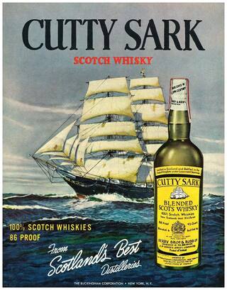 Buy 1962 Cutty Sark Blended Scotch Whisky Ship Ocean Liquor Ad Retro Poster Painting Online At Low Prices In India Paytmmall Com Best whisky brands under 6000 rupees. paytm mall