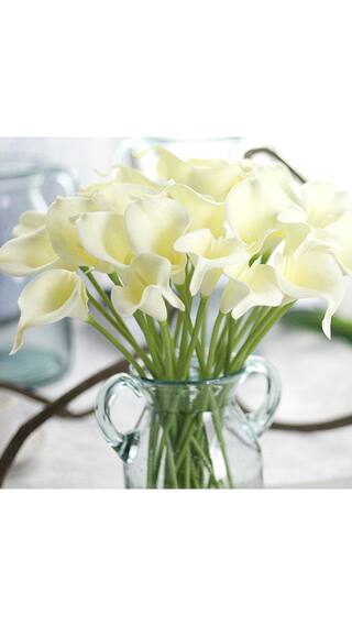 1pc Artificial Calla Lily Flower Bridal Bouquet Real Touch 1pc Artificial Calla Lily Flower Bridal Bouquet Real Touch Wedding Home Decor