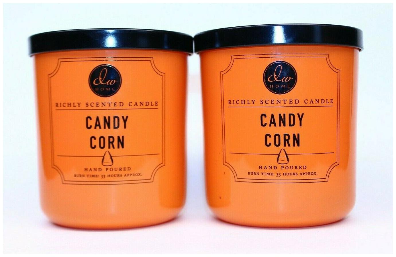 

2 DW Home CANDY CORN Scented Wax Candle 9 78 oz