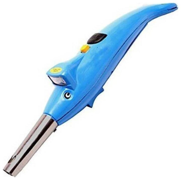 

2 In 1 Kitchen Dolphin Shape Electronic Gas Lighter With Led Torch