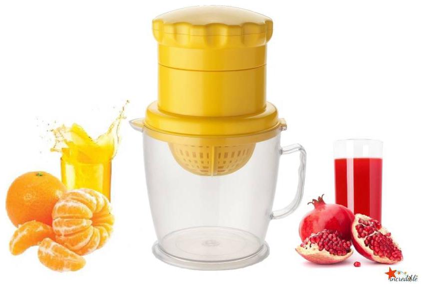 

2 IN 1 Plastic Hand Juicer (1Pc) Multi Color