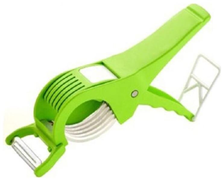 

2 in 1 Vegetable Cutter with Peeler Chopper (Green)