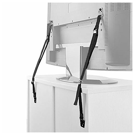 

2 Pack Heavy Duty Anti-Tip Straps for Furniture and TVs Baby Safety Protection