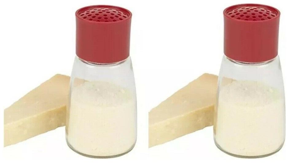 

2 Packs Of Good Cook Glass Cheese Shaker 12 oz Clear 22116 Free Shipping