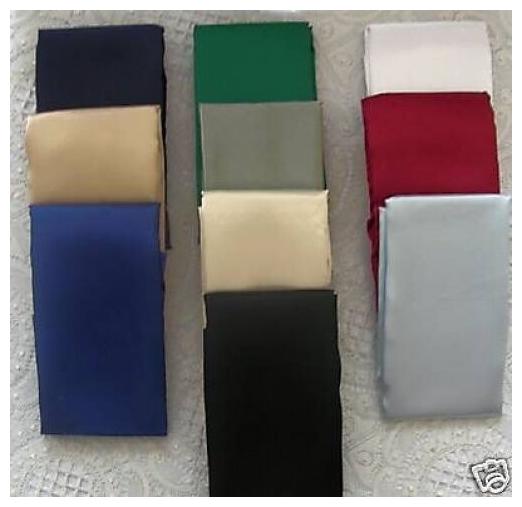 

(2) BLACK SATIN PILLOW CASES-STANDARD-NICE SOFT-GREAT GIFT- IN 2 COLORS- XX