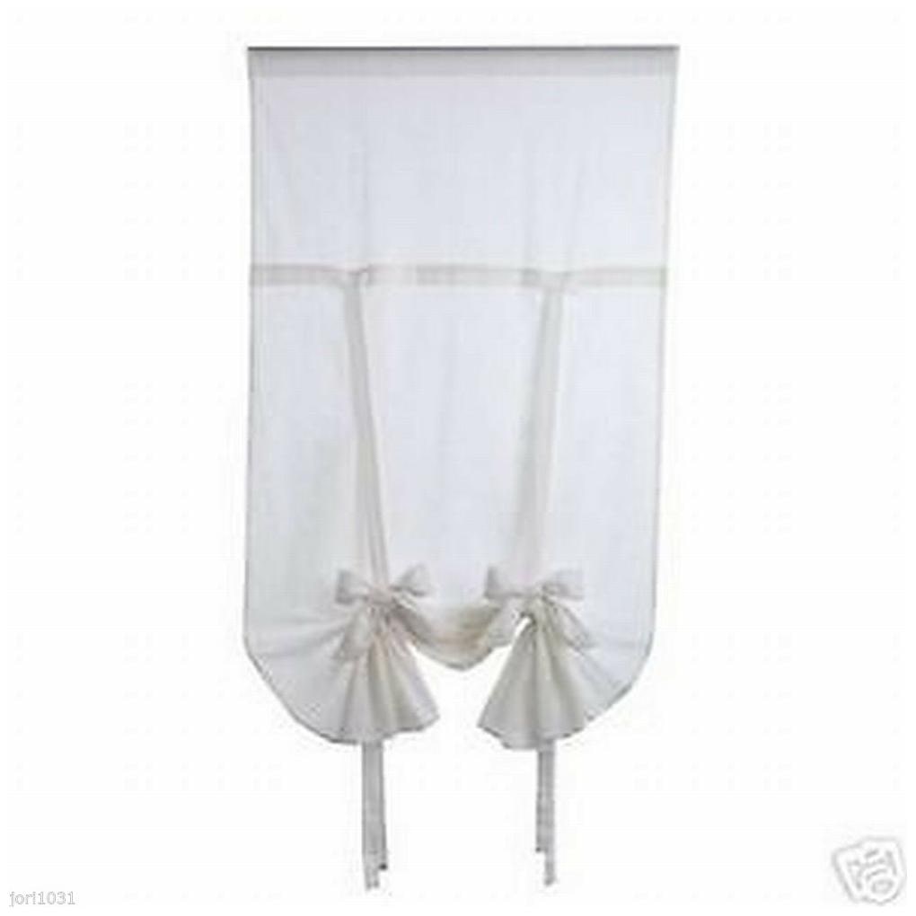 

2 sets NEW Designer Window Shade Curtain drape white