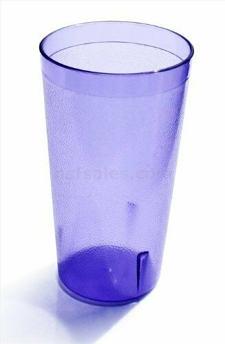 

20 OZ BLUE 12PK Restaurant Break Resistant Drinking Glass Cups PLASTIC TUMBLERS
