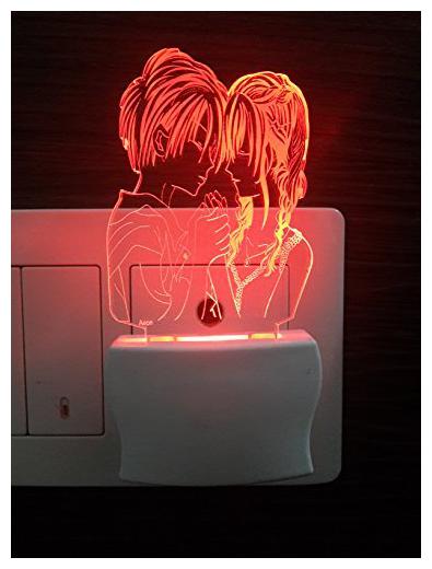 

2Mech 2005 Couple goal Acrylic Colour Changing 3D Illusion LED Night Lamp (Multicolour)