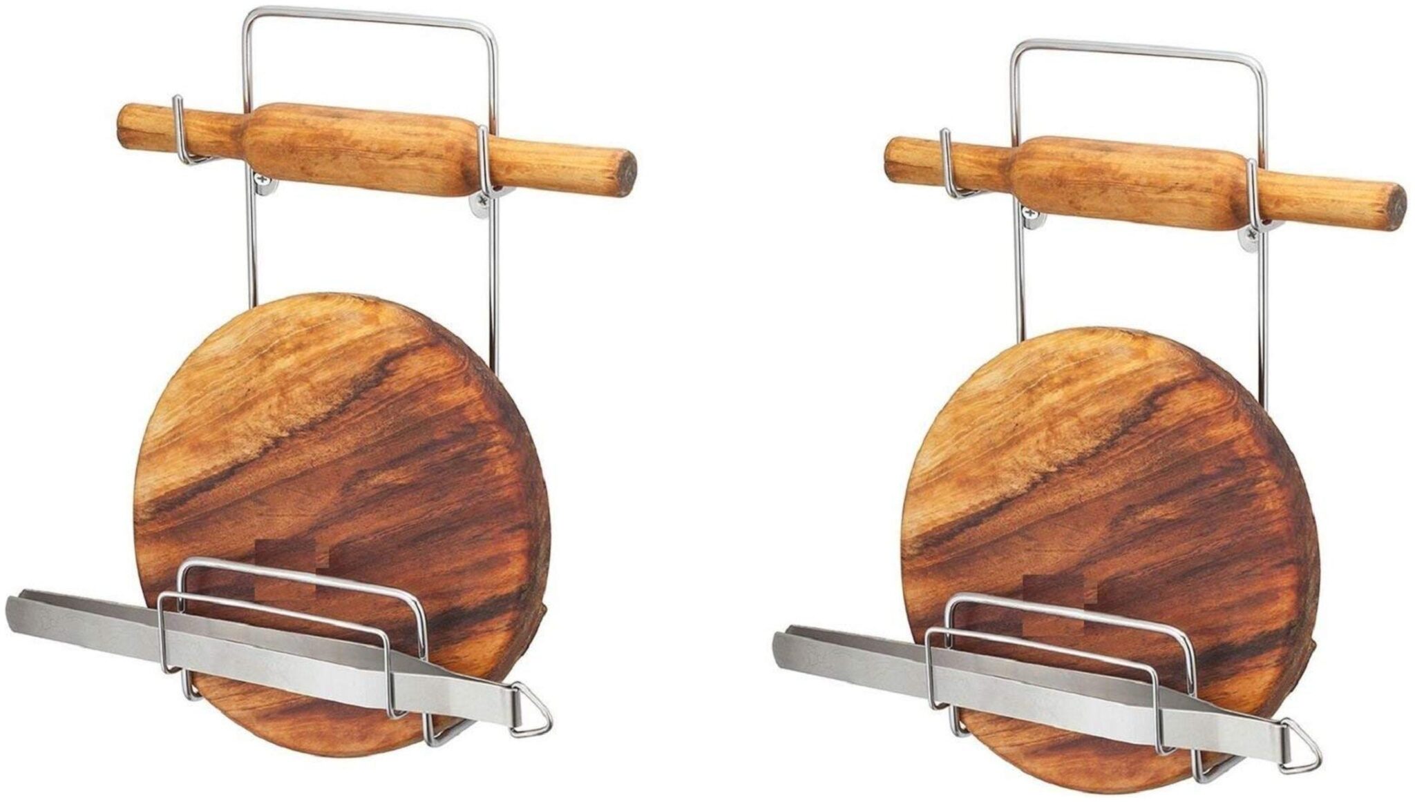 

2Mech Plastic Silver Utensil holders ( Set of 2 )