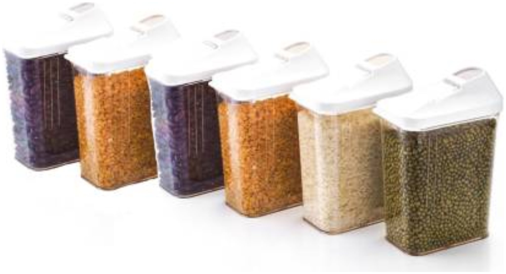 

2Mech 750 ml Transparent Plastic Container Set - Set of 6