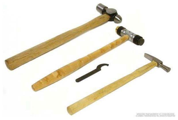 

3 Jewelers Hammers for Metalsmithing Mwtalworking Workshop Repair Hand Tools