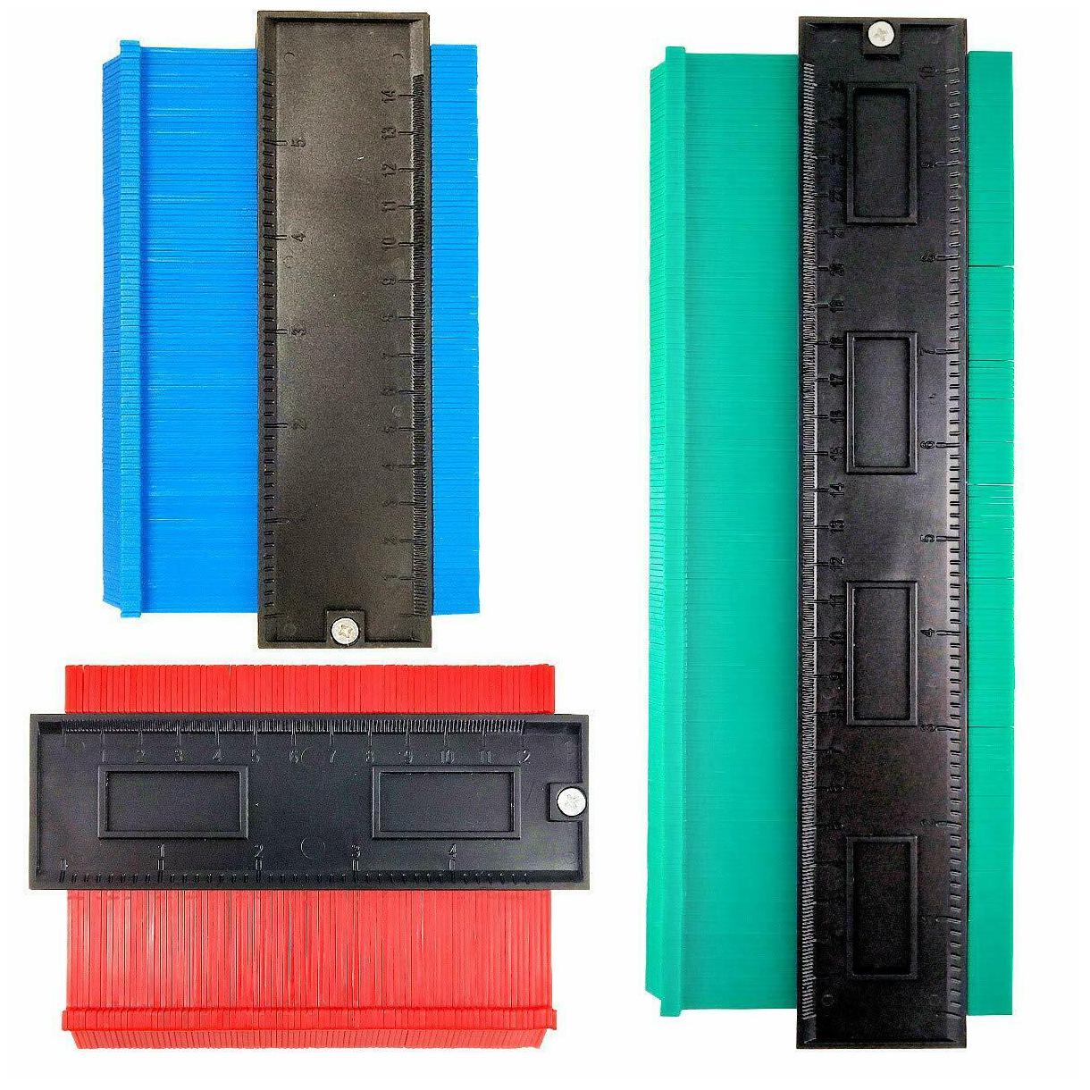 

3 Pcs Plastic Contour Gauge Duplicator 5 6 10 inch Profile Gauge Precise