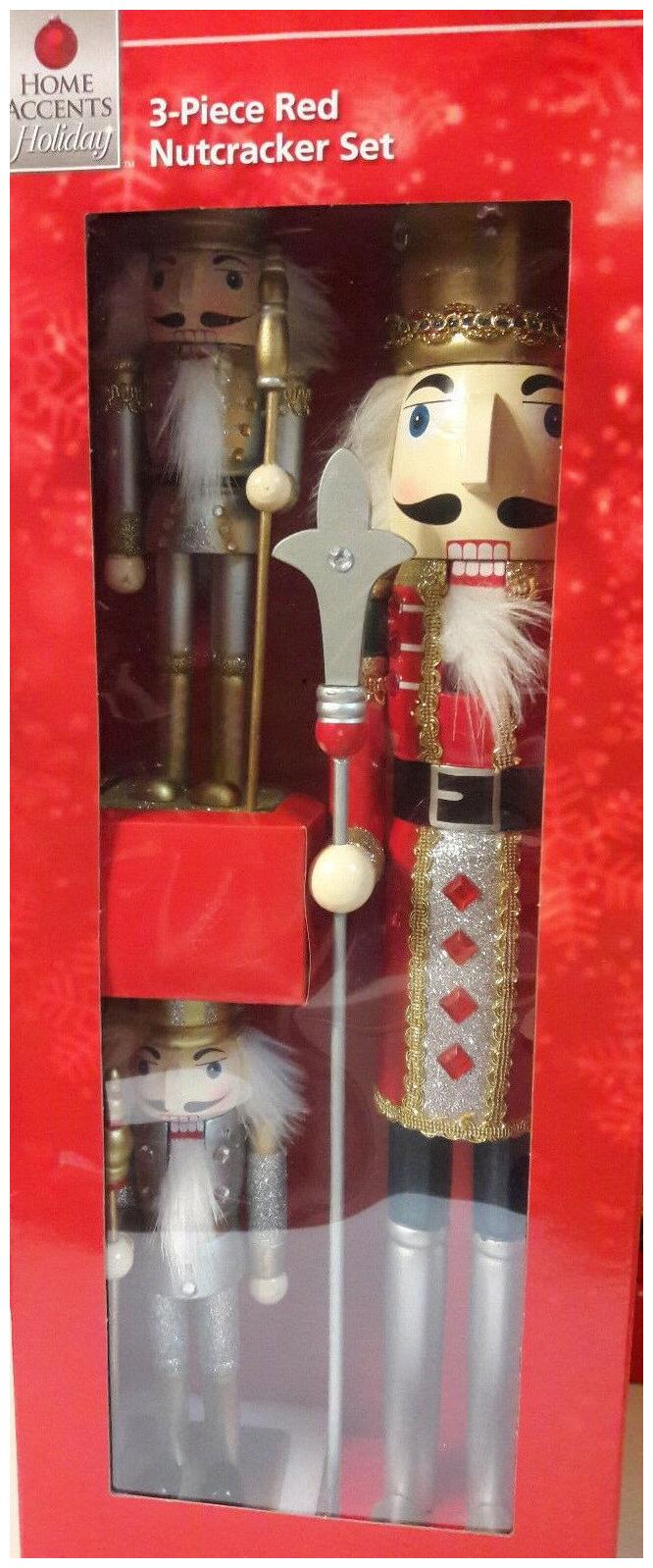 

3 Piece Nutcracker Set Nutcracker 22 inch Nutcracker New In Box Lot 0699