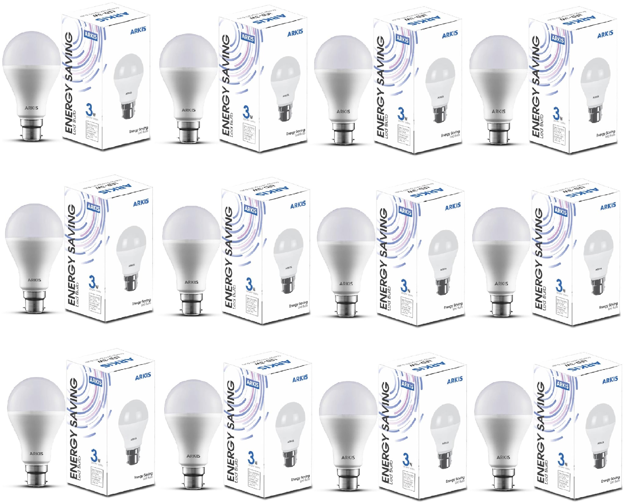 

3 WATT ARKIS LED BULB (PACK OF 12)