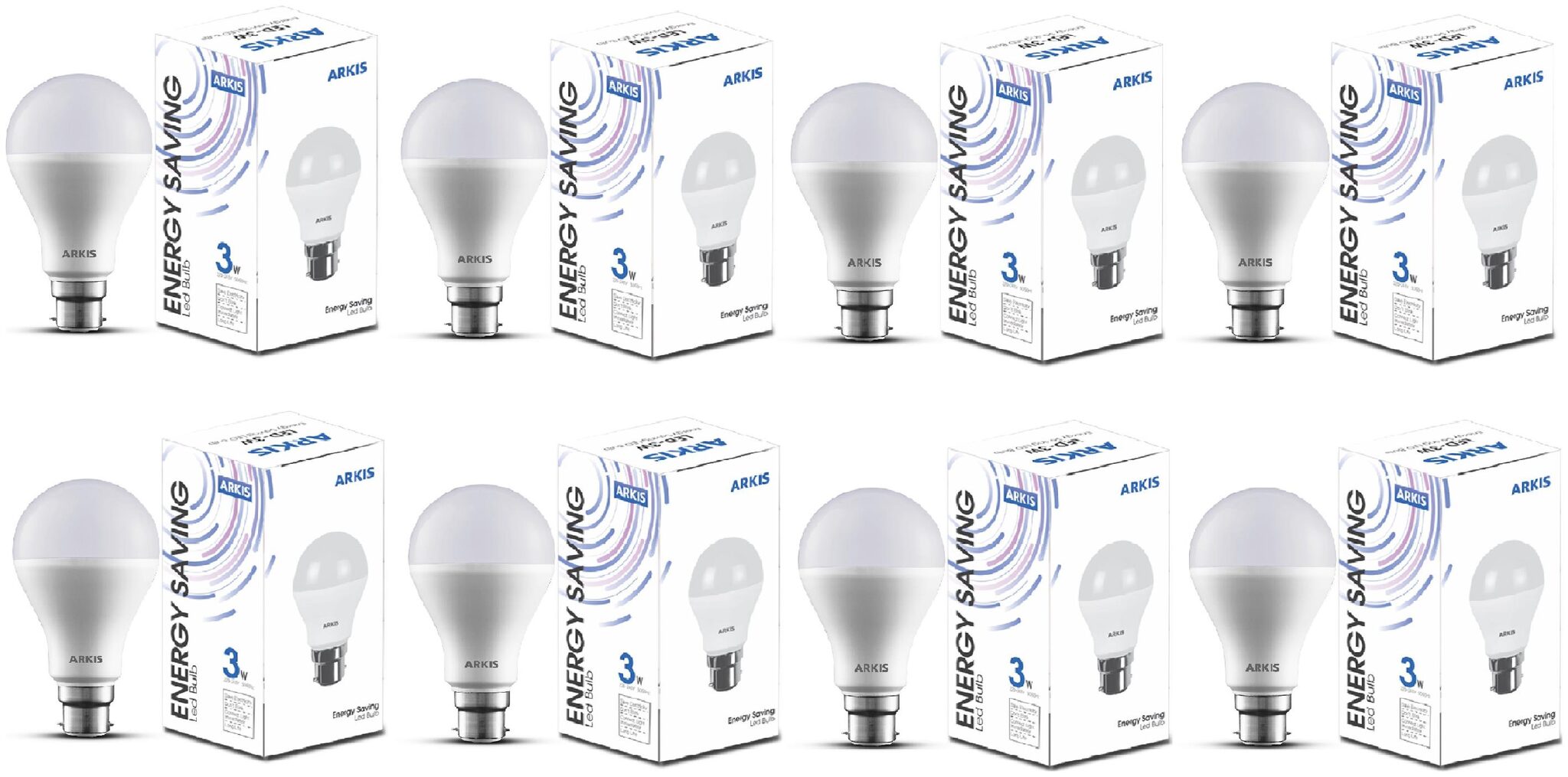 

3 WATT ARKIS LED BULB (PACK OF 8)