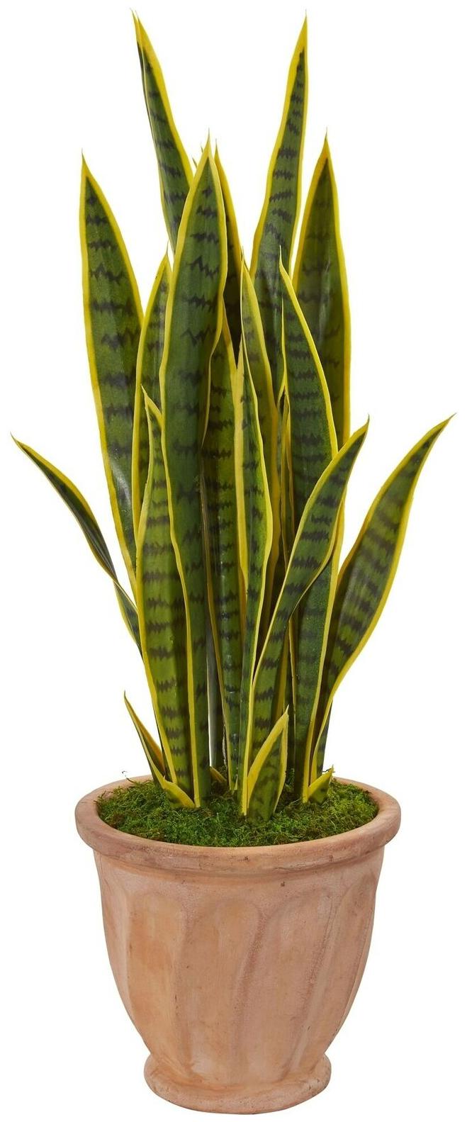 

37 Sansevieria Artificial Plant in Terra Cotta Planter