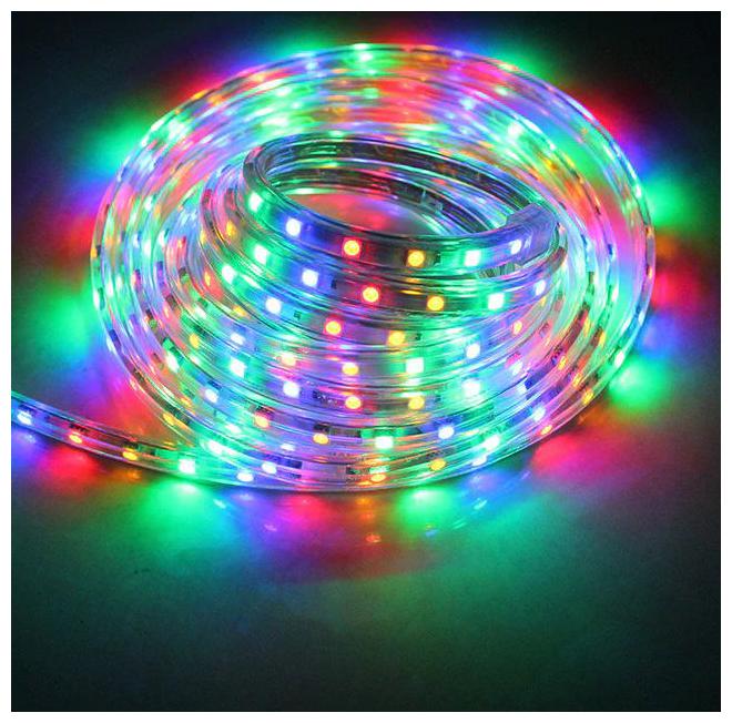 

40 Meter RGB Color SMD 5050 Slicon led strip 220V flexible 60leds Power plug waterproof Ribbon