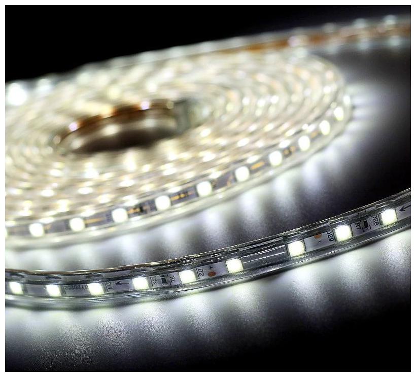 

40 Meter White Color LED strip Waterproof SMD 5050 AC220V led stripe 5050 220V Light With Power Plug