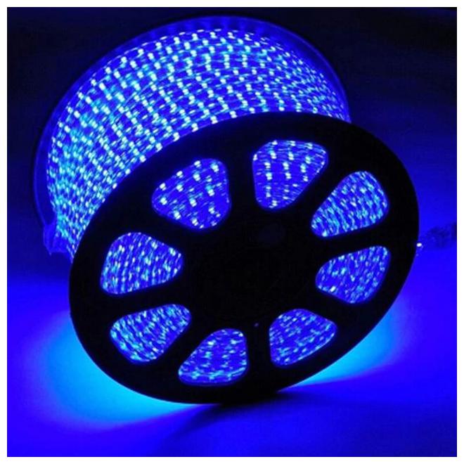 

45 Meter Blue Color Slicon LED Strip Light Waterproof AC 220V SMD 5050 Flexible LED Diode With EU Plug 60LEDs m for Living Room Neon Ribbon