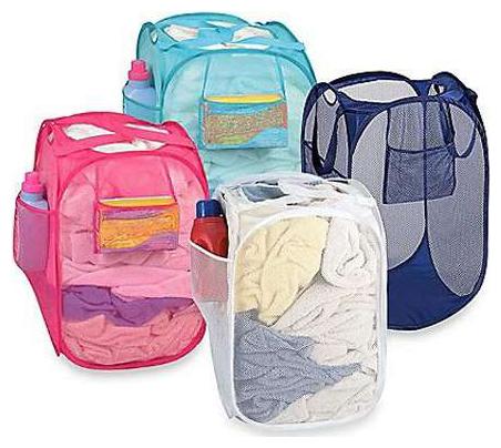 

bazzar gali Nylon Assorted Laundry Basket ( Set of 4 )