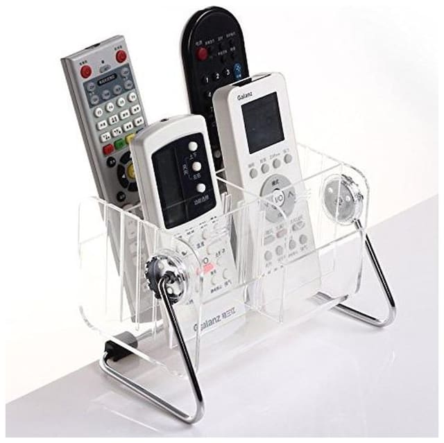 4s 6-Slot Clear Acrylic Home Desk Tv Air-Conditioner Remote Control Storage Holder Organizer Stand by 4s