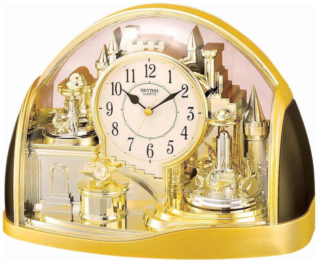 

Rhythm Plastic Analog Table clock ( Set of 1 )