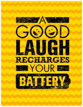 5 Ace A Good Laugh Recharges Wall Sticker Paper Poster