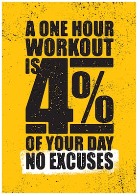 5 Ace A One Hour Workout Wall Sticker Paper Poster